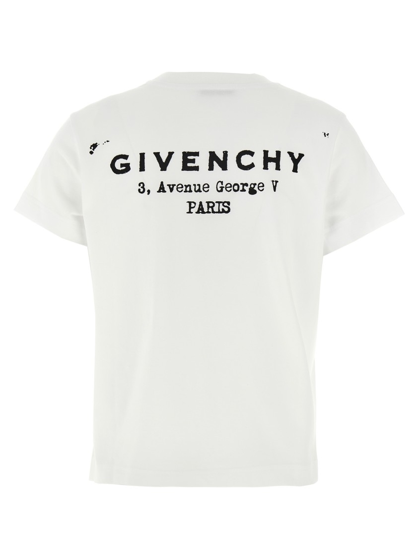 Givenchy Stamp T-shirt White/black In White