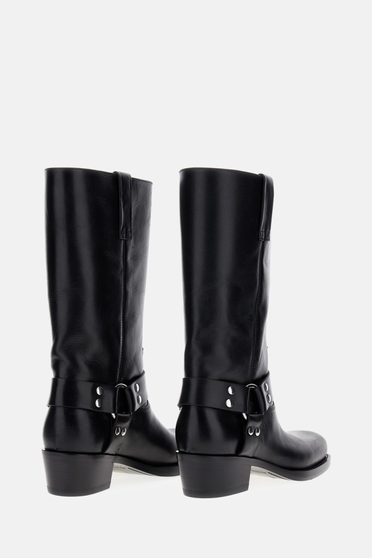 Paris Texas Roxy Boot With Heel In Black
