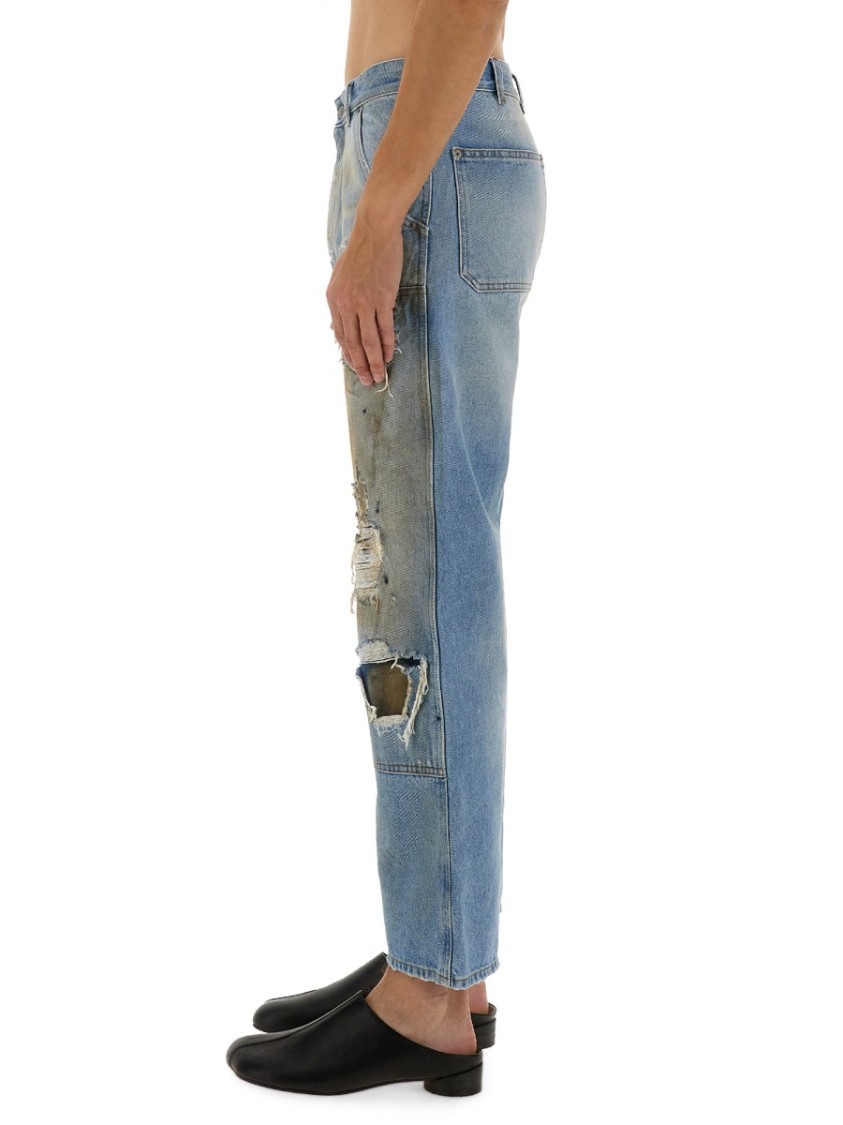 Mm6 Maison Margiela Mm6 By Maison Margiela Relaxed Fit High-waisted Distressed Jeans