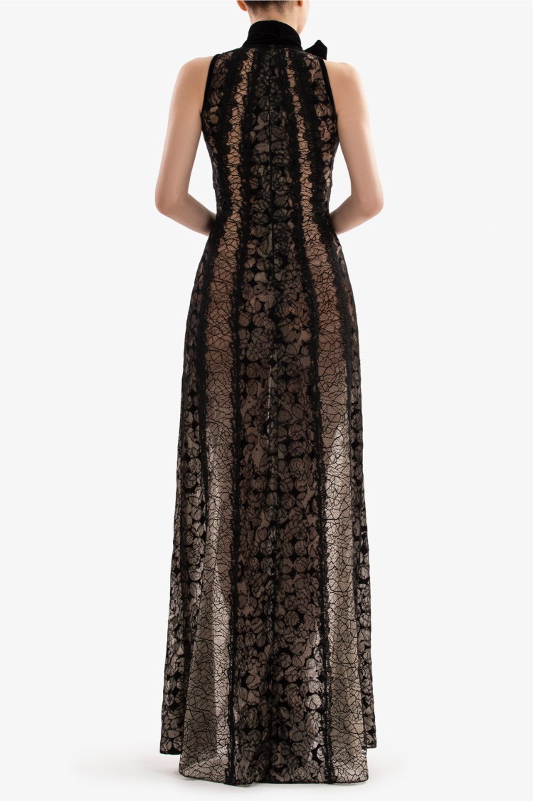 Saiid Kobeisy Jet Black Crepe Short Dress In Black