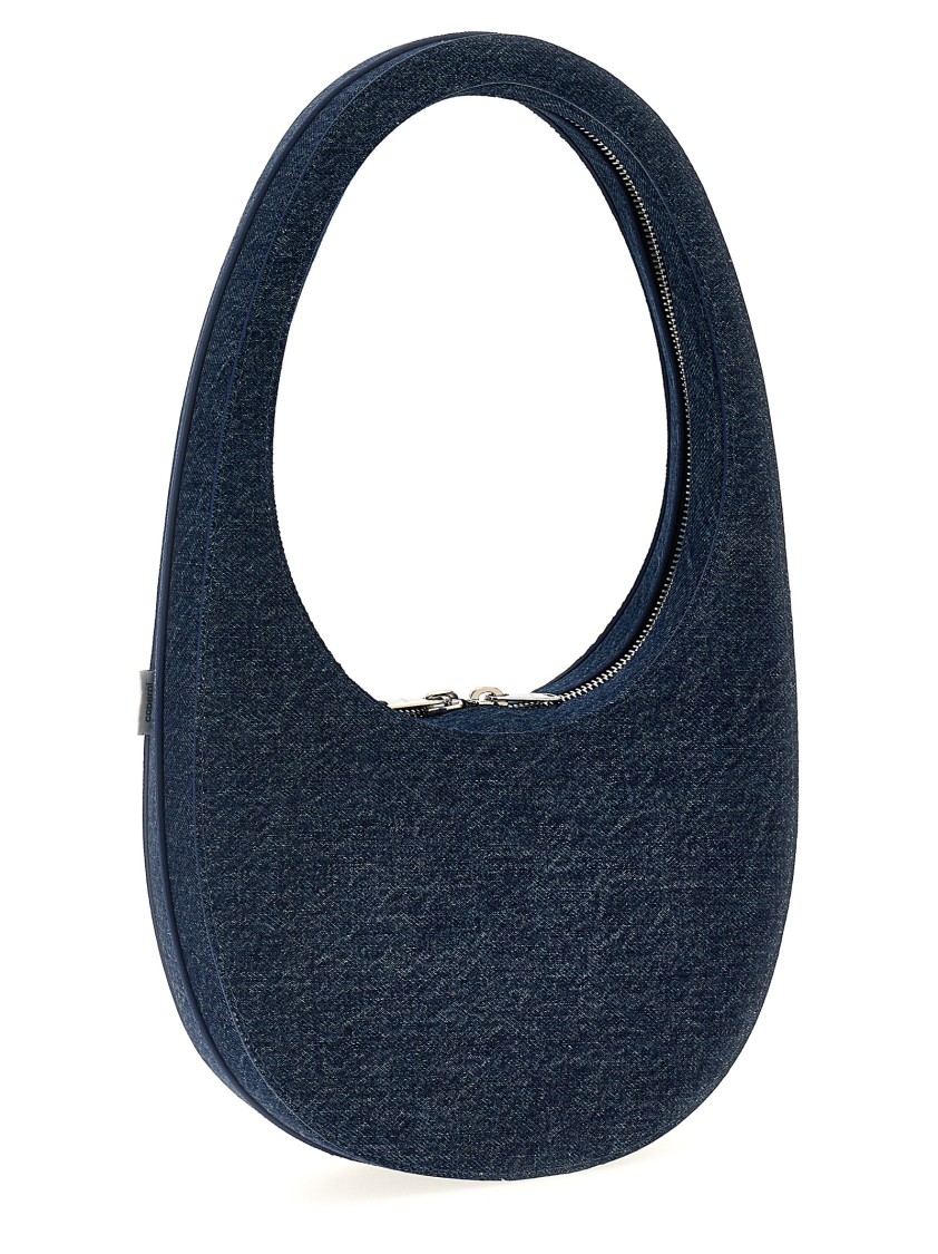 Coperni 'denim Swipe Bag' Handbag In Blue