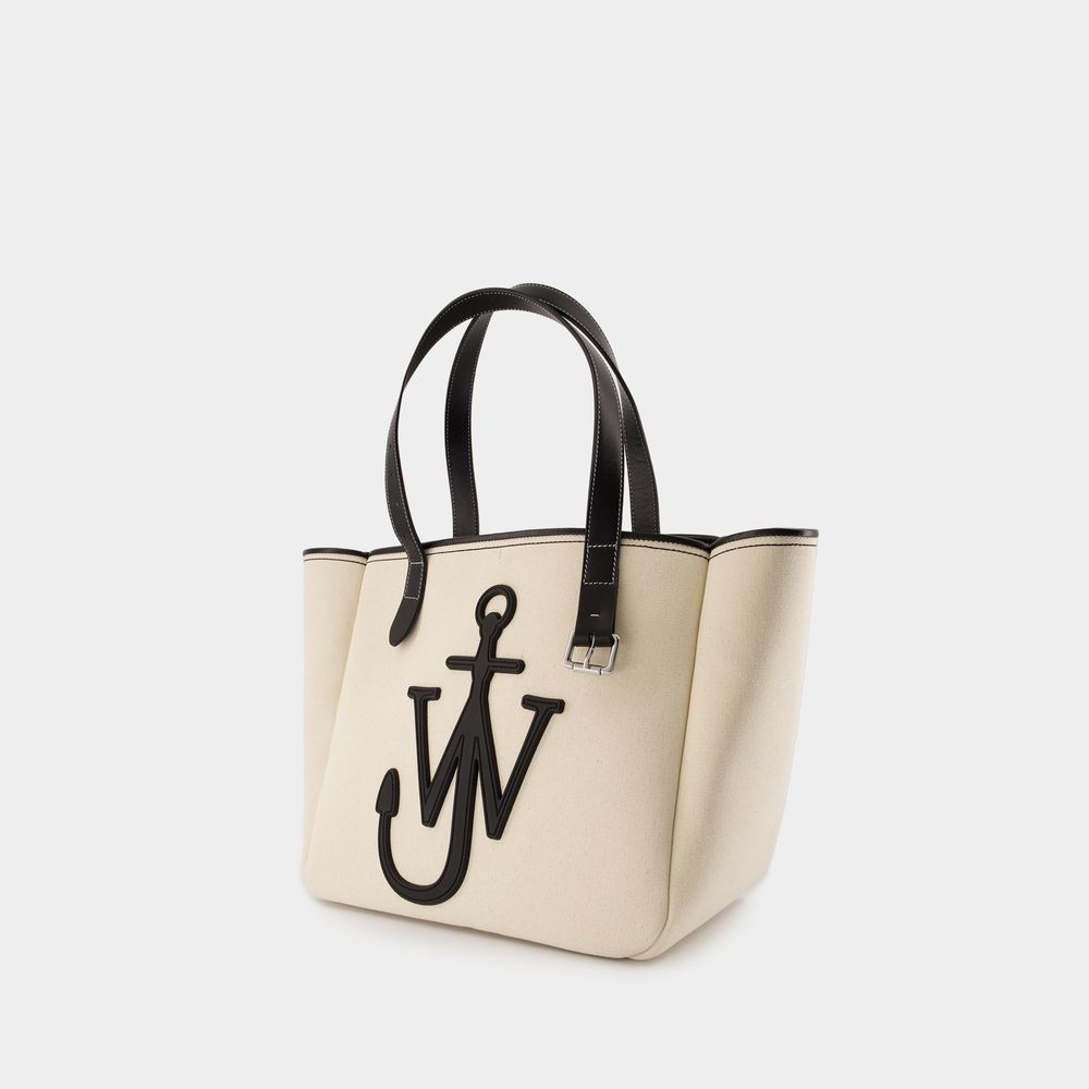Jw Anderson Belt Tote Handbag In White
