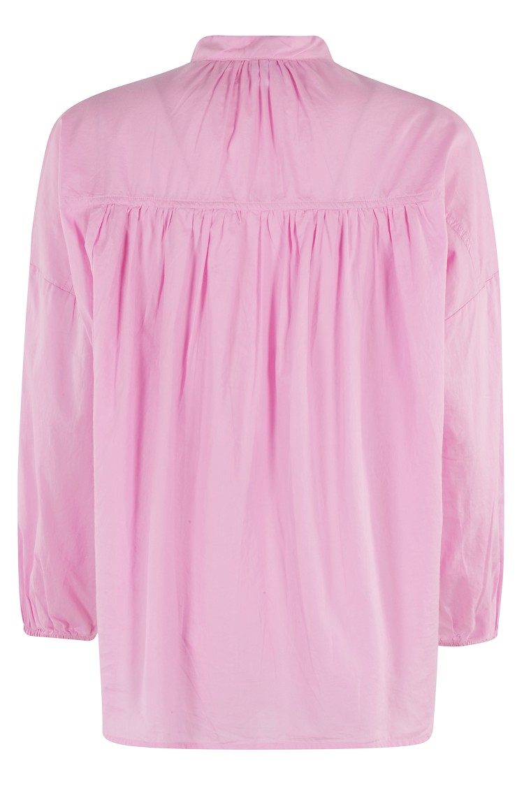 ASPESI ASPESI SOFT COTTON SHIRT WITH KOREAN COLLAR 