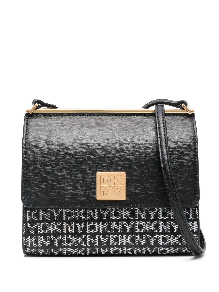 Dkny Mona Flap Crossbody In Black
