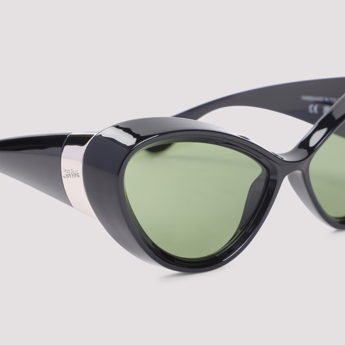 Jean Paul Gaultier "parisian Cat" Acetate Sunglasses In Gray