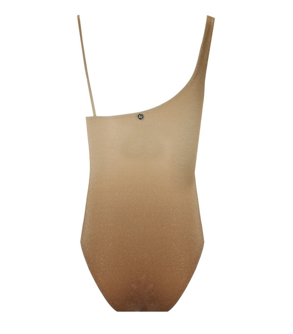 Max Mara Beachwear Carmela B Cup Bra Gold Swimsuit In Brown