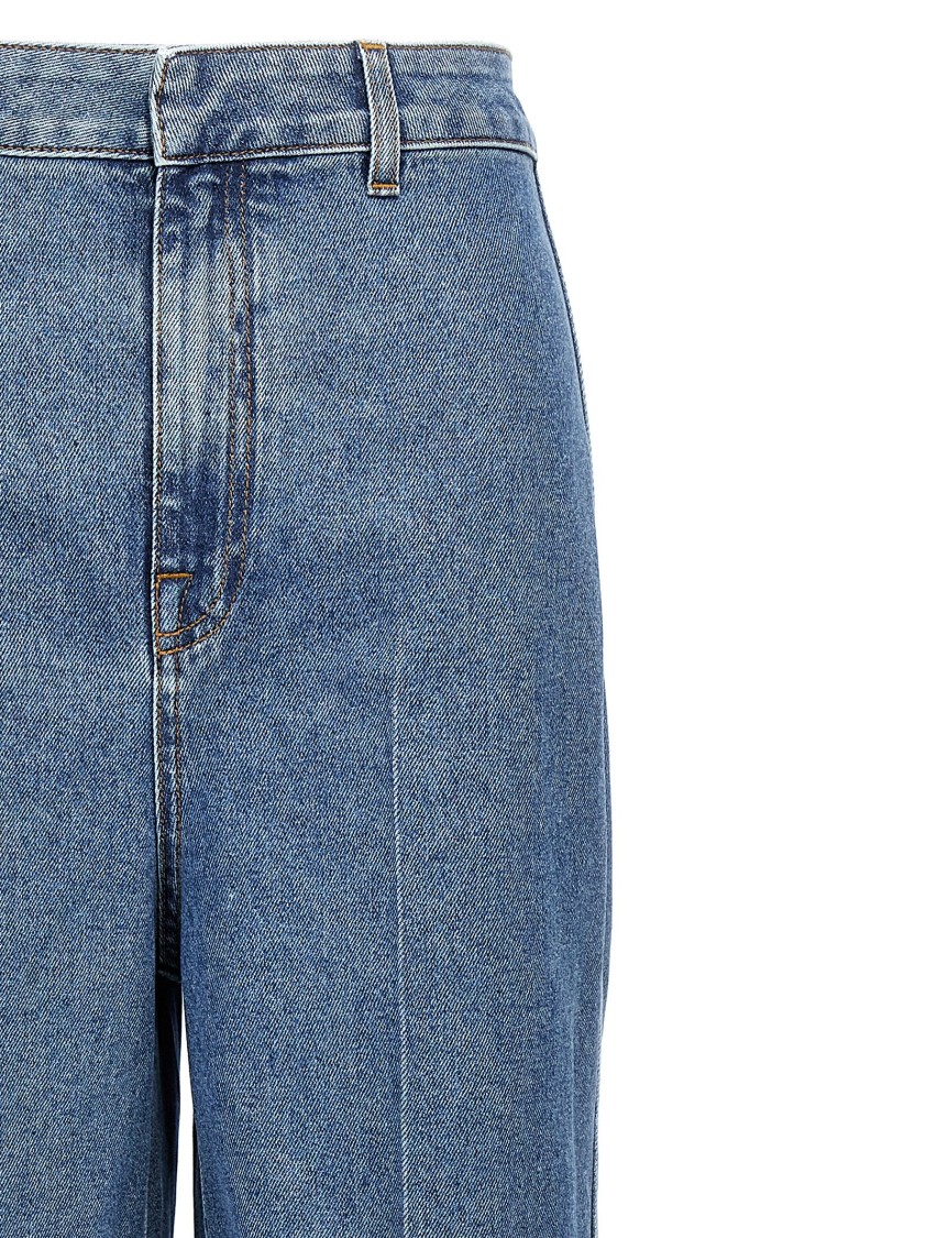 Philosophy Di Lorenzo Serafini High-waisted Straight-leg Denim Jeans In Blue
