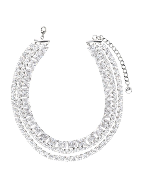 ネックレス・ペンダント Self-Portrait Multi-Strand Crystal Choker With Diamante Self-Portrait Multi-Strand Crystal Choker With Diamanté