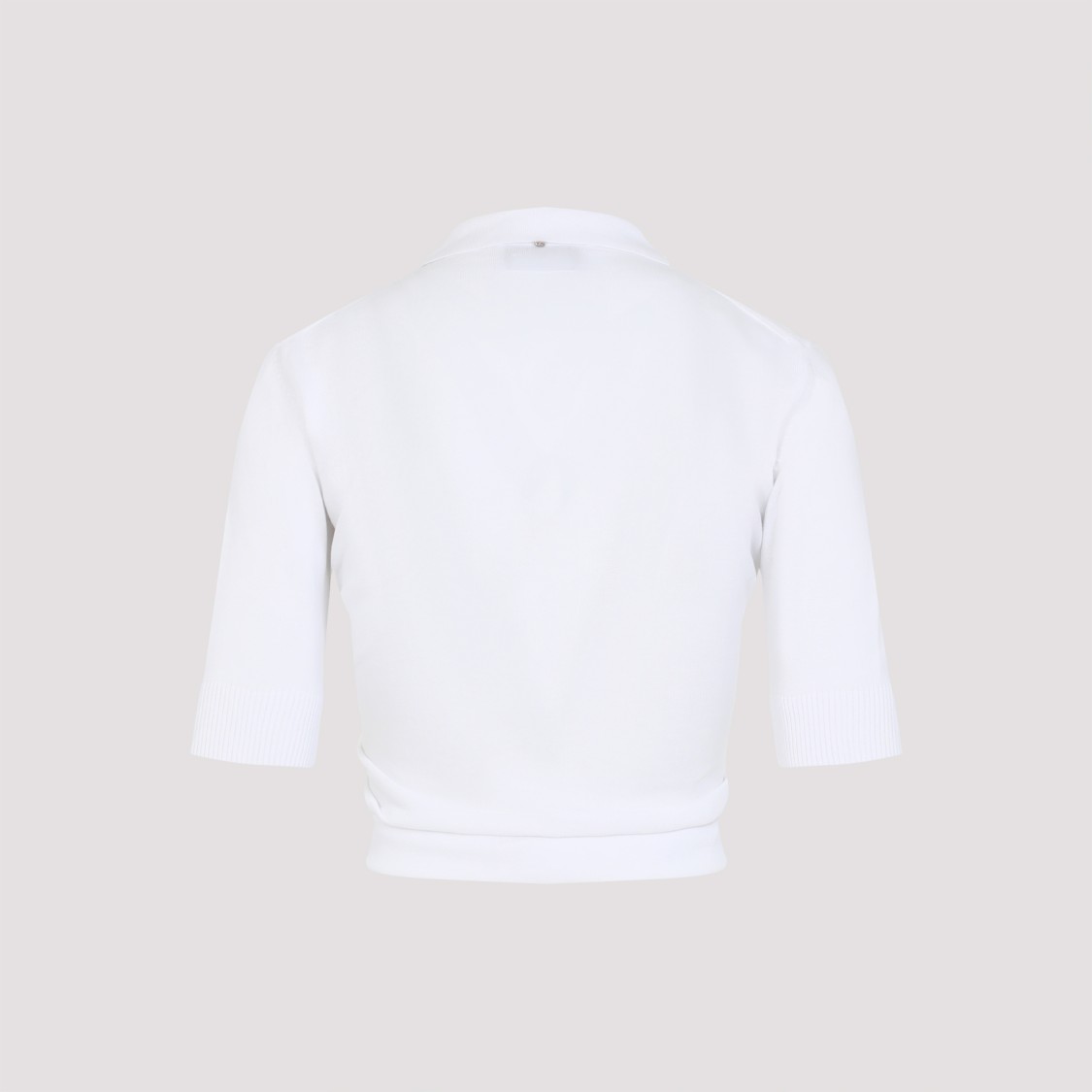 Sportmax White Shaker Polo In White