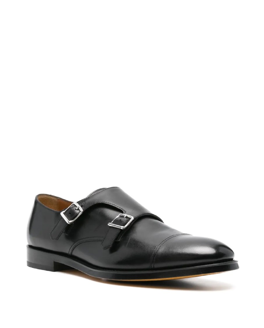 Doucal's Man Loafers Black Size 10 Soft Leather