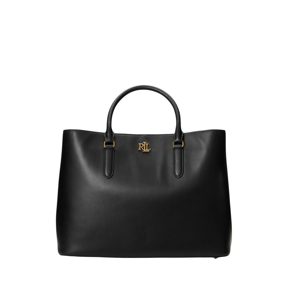 Ralph Lauren Lauren  Marcy 36 Satchel Large In Black
