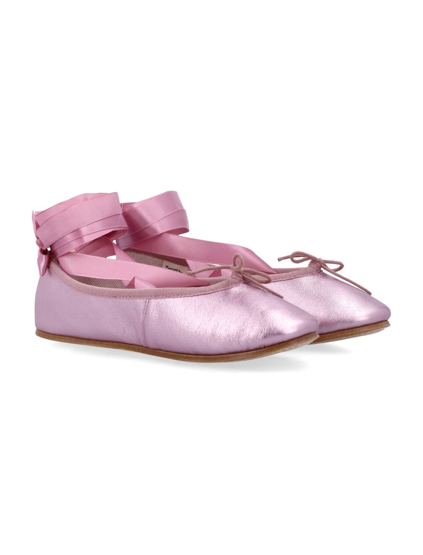 Repetto Sophia Ballet Flats With Satin Ribbons In Pink