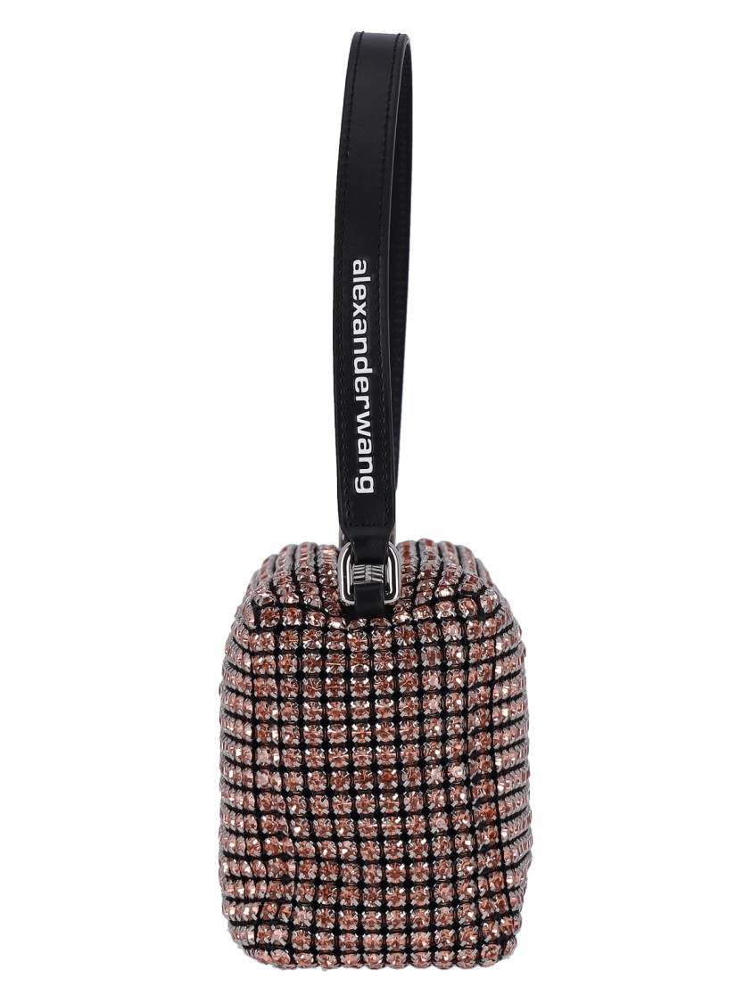 Alexander Wang "heiress" Metallic Chain Knit Shoulder Bag