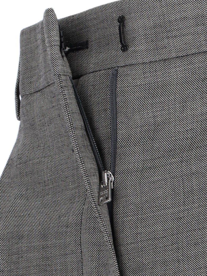 Prada Wool Pants In Gray