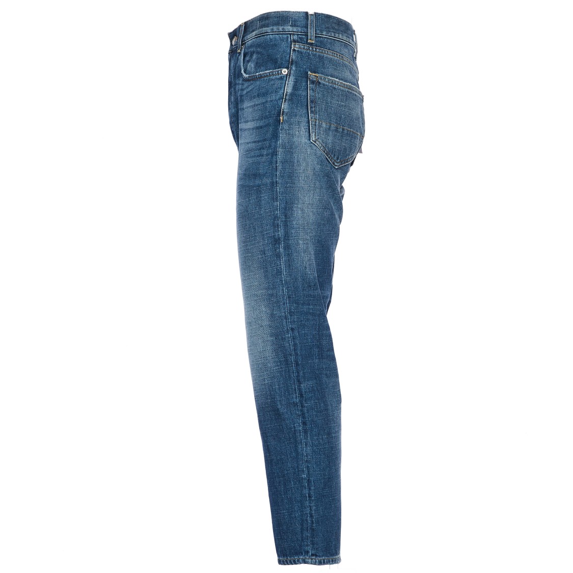 Department Five Relaxed-fit Cropped Denim Jeans In Blue
