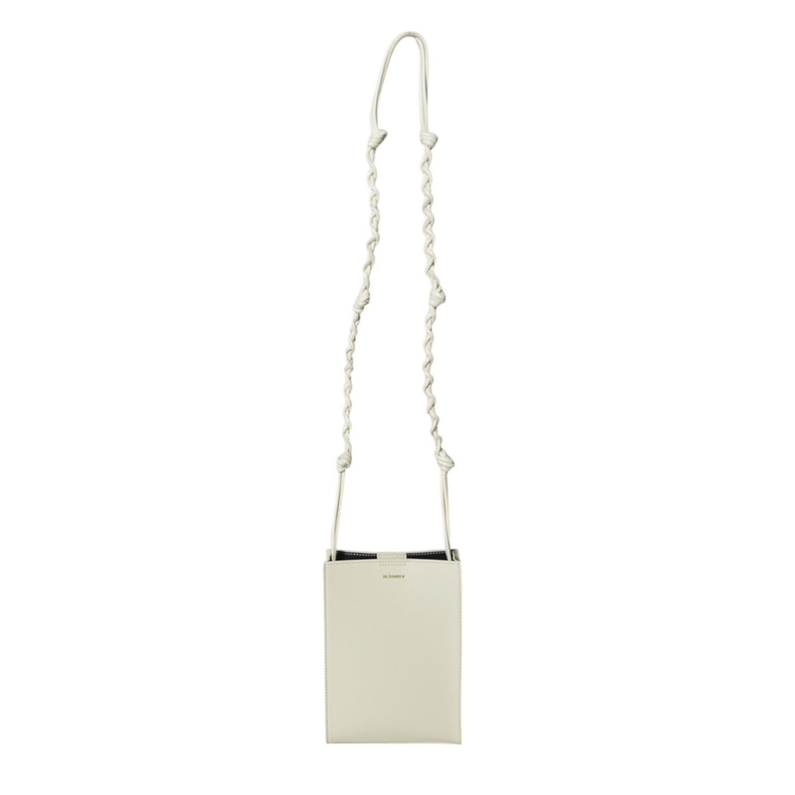 Jil Sander White Embossed Crocodile Effect Shoulder Bag In Red