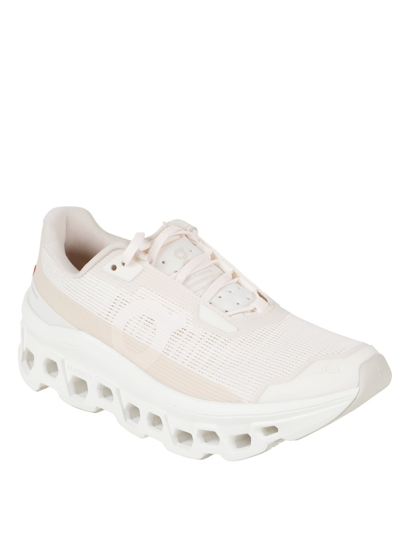 On Running Streamlined Ivory Sneakers With Cushioned Sole In Neutral