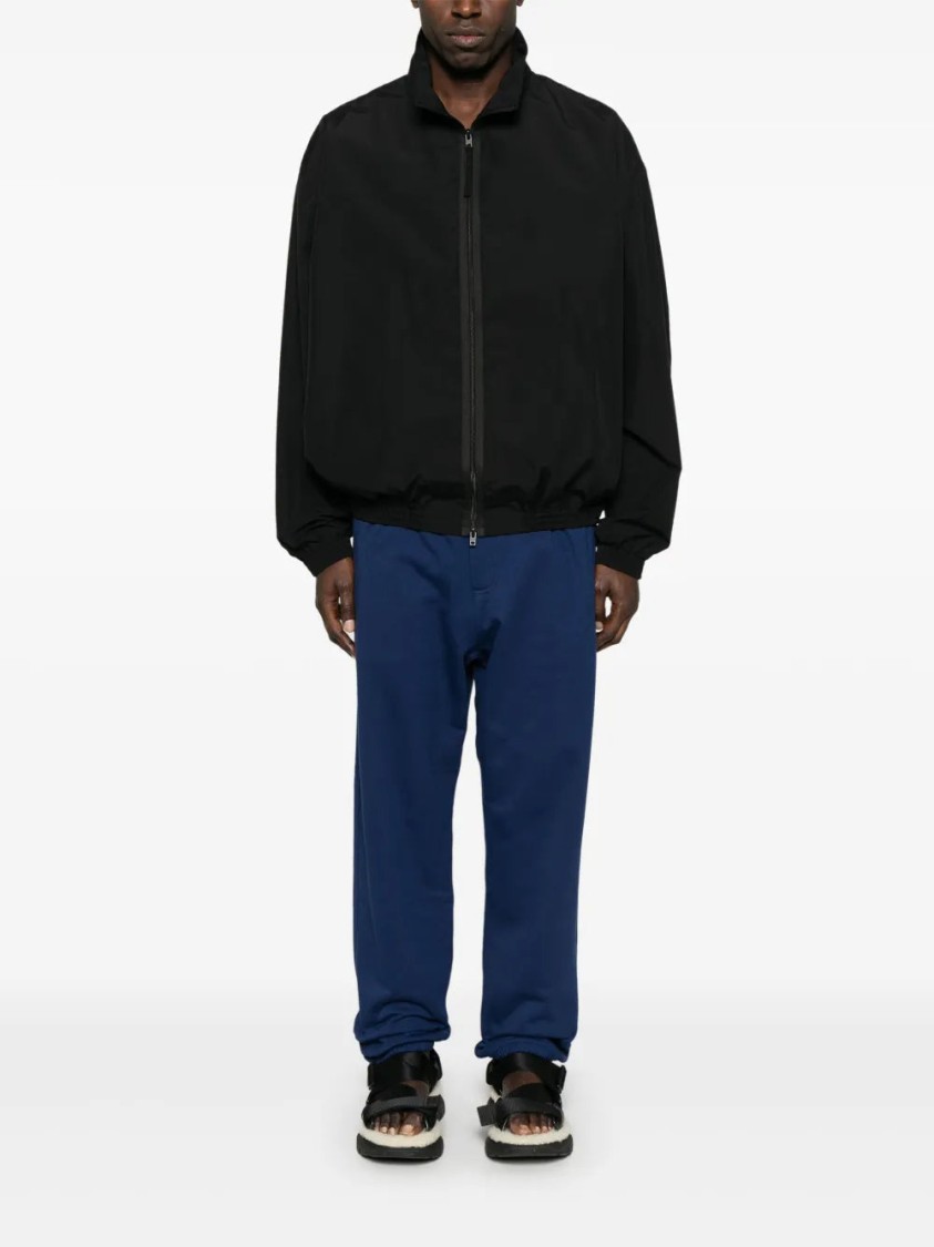 Y-3 Logo-print Sweatpants In Blue
