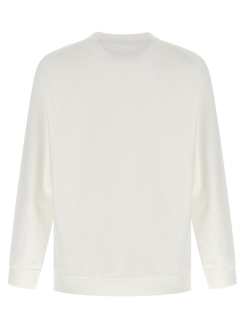Brunello Cucinelli Maxi Print Sweatshirt In White