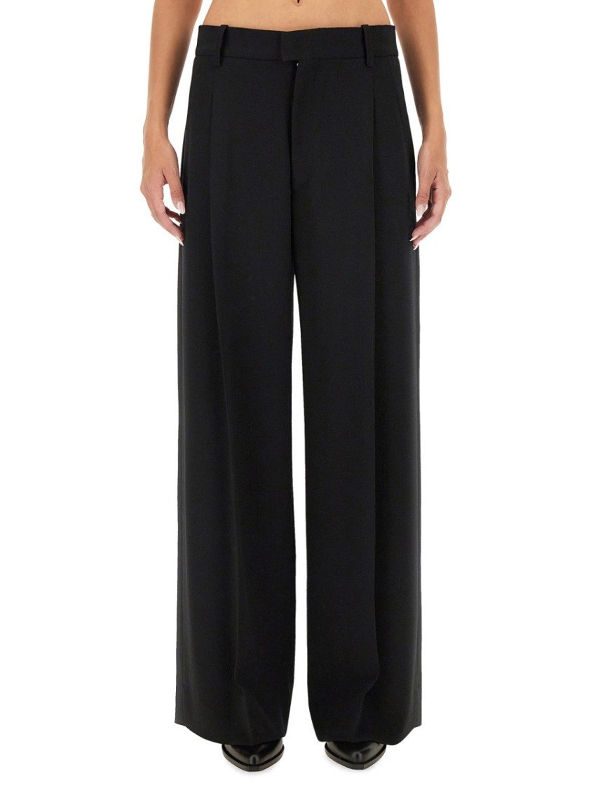 Isabel Marant Checked Tailored Wool Trousers In Black