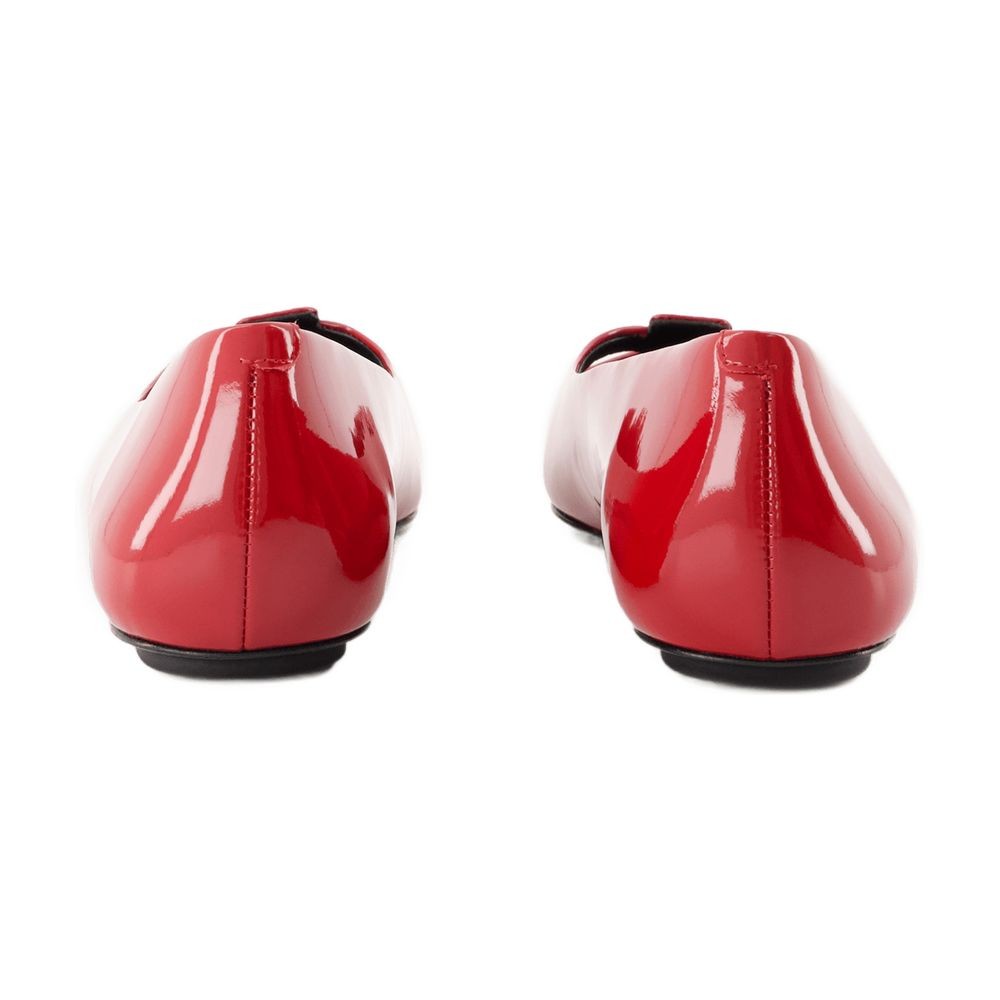 Shop Marc Jacobs The Kat Ballerinas - Leather - Red