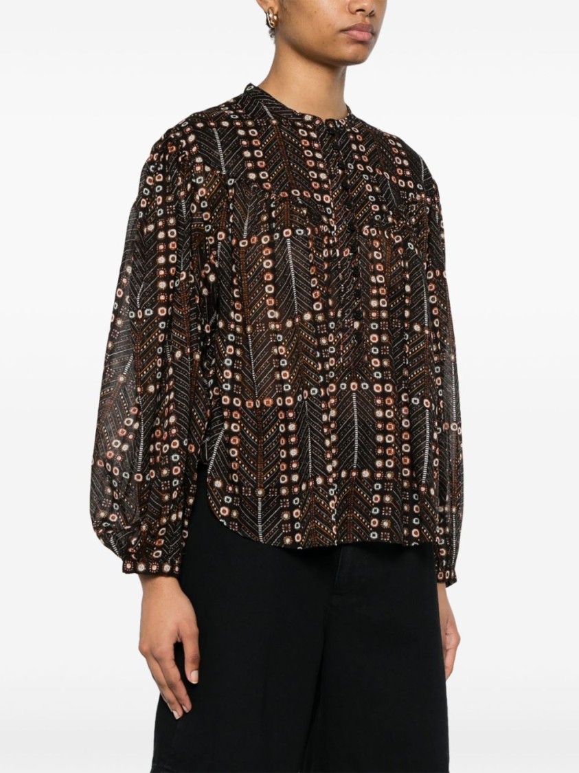 Isabel Marant Étoile Marant Etoile Women Salika Printed Cotton Top