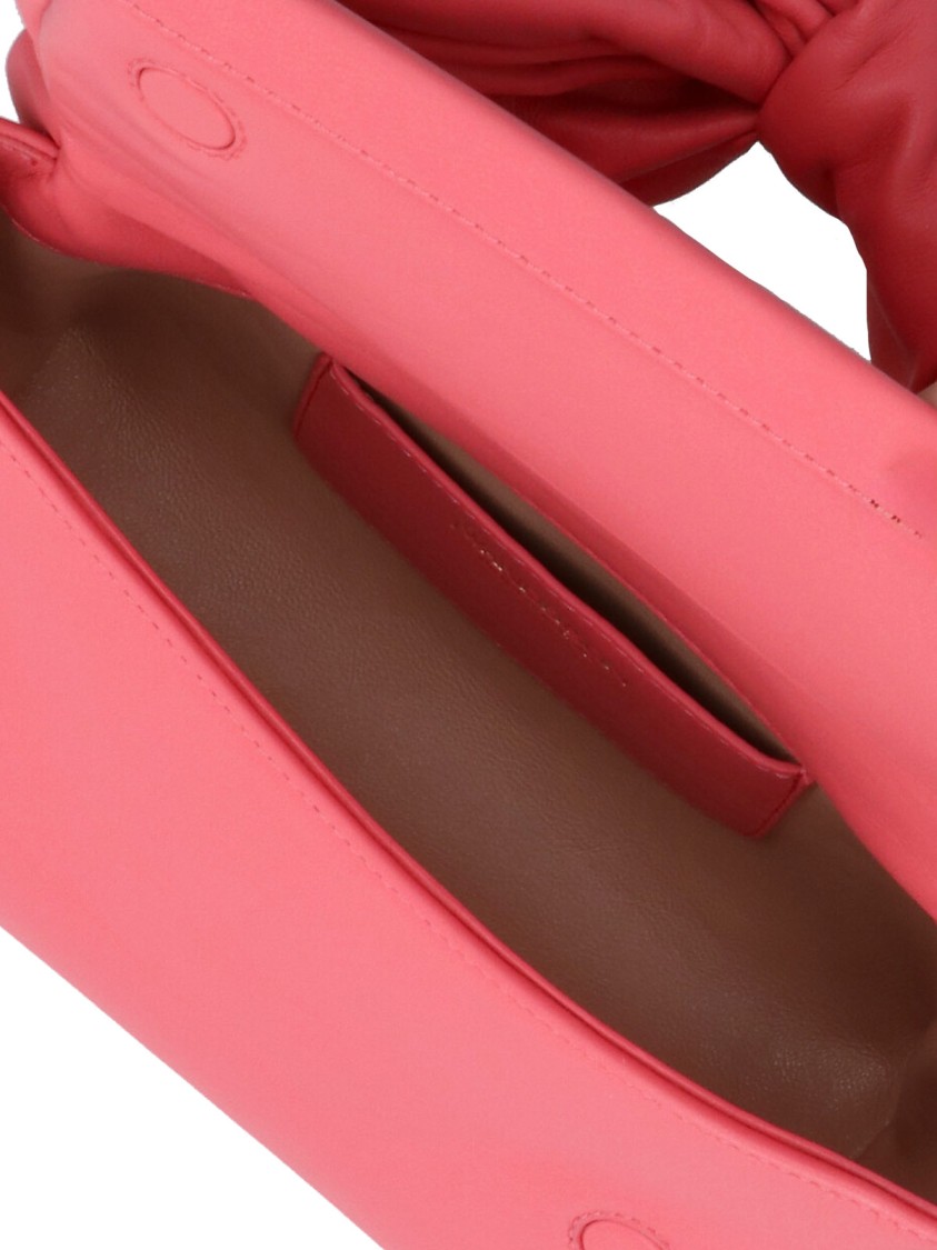 Jw Anderson Twister Midi Bow Leather Top-handle Bag