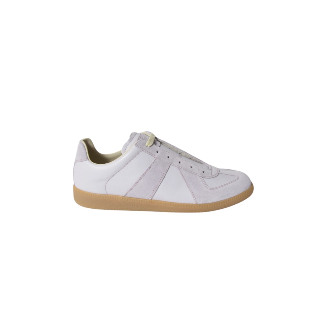 Maison Margiela Replica In Nappa Lilla Sneakers In White