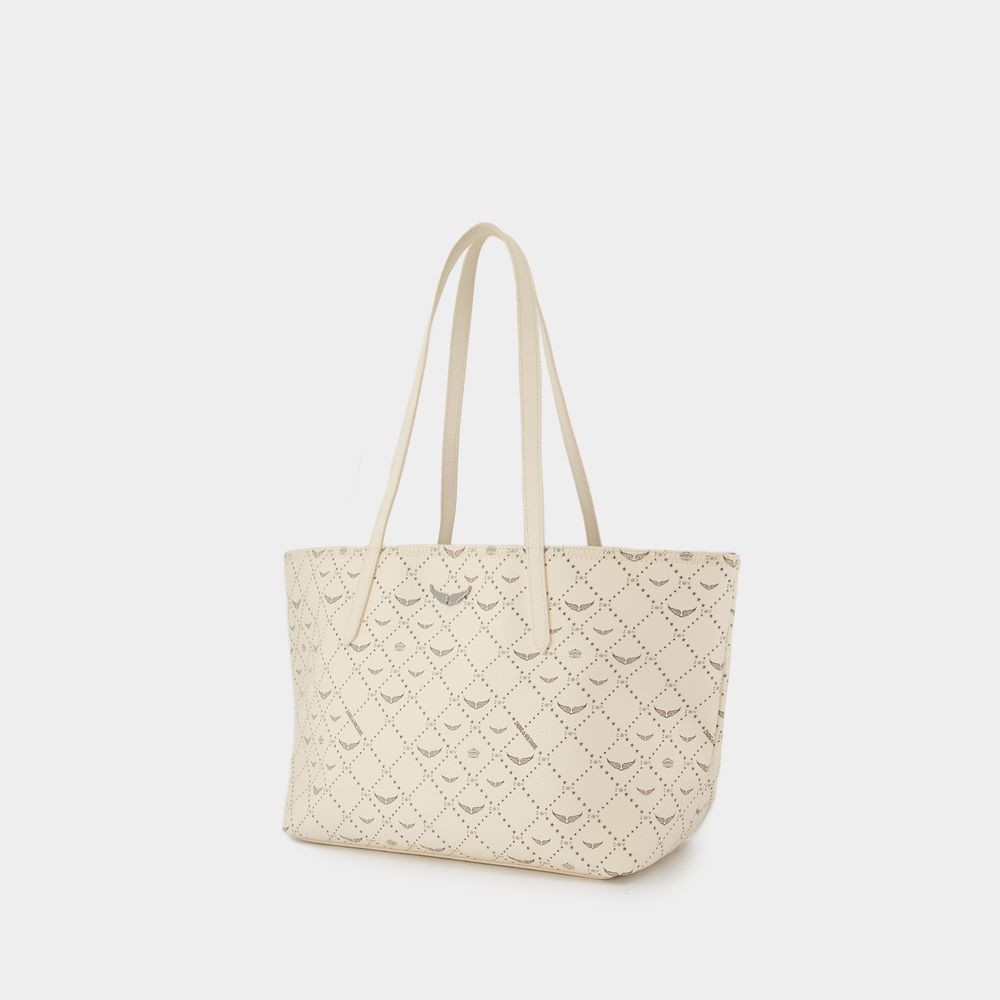 Zadig & Voltaire Z Shopper Monogram Shopper Bag - Synthetic - White In White