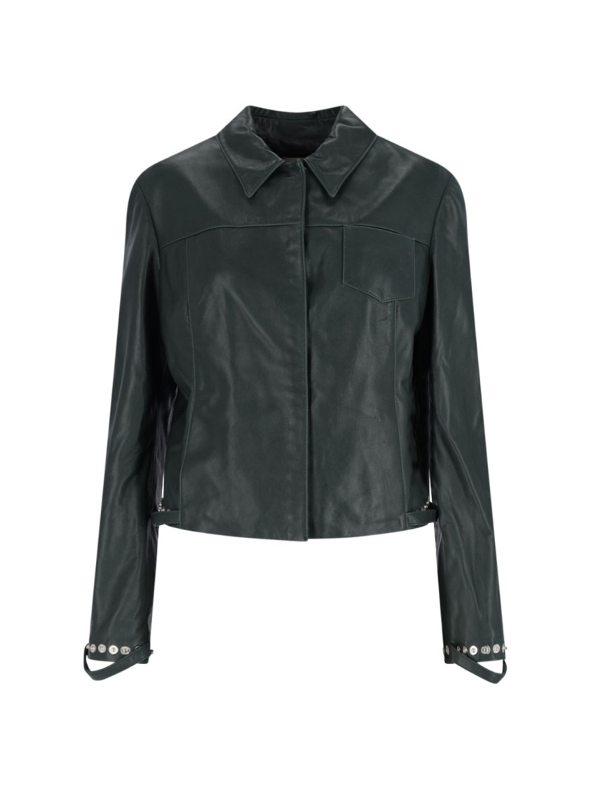 Shop Paloma Wool Octavia' Lambskin Jacket – Dark Green