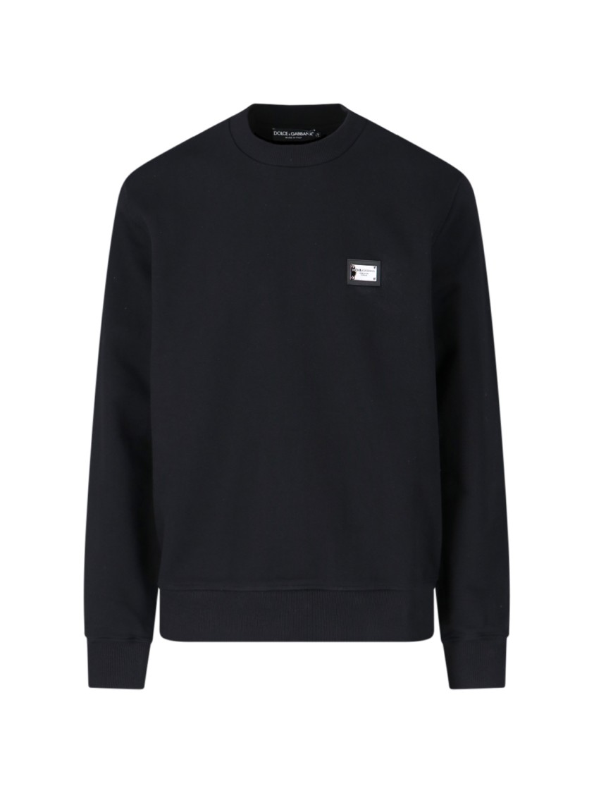 Dolce & Gabbana Logo Crewneck Sweatshirt – Black