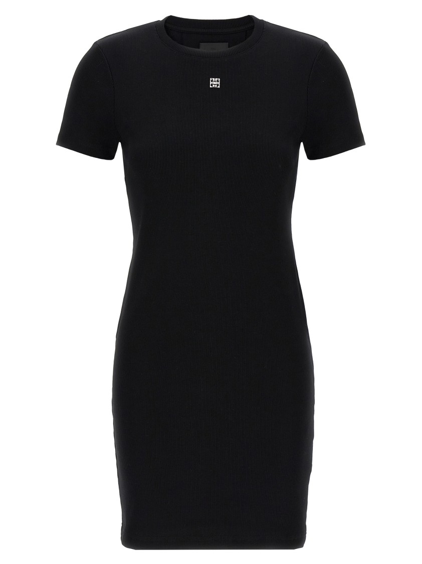 オールインワン・サロペット Givenchy Fitted Ribbed Cotton Mini Dress Givenchy Fitted Ribbed Cotton Mini Dress In Black | ModeSens