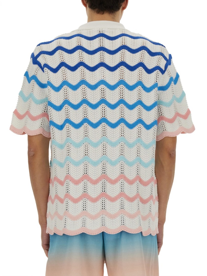 Casablanca Wave Shirt In Multicolor