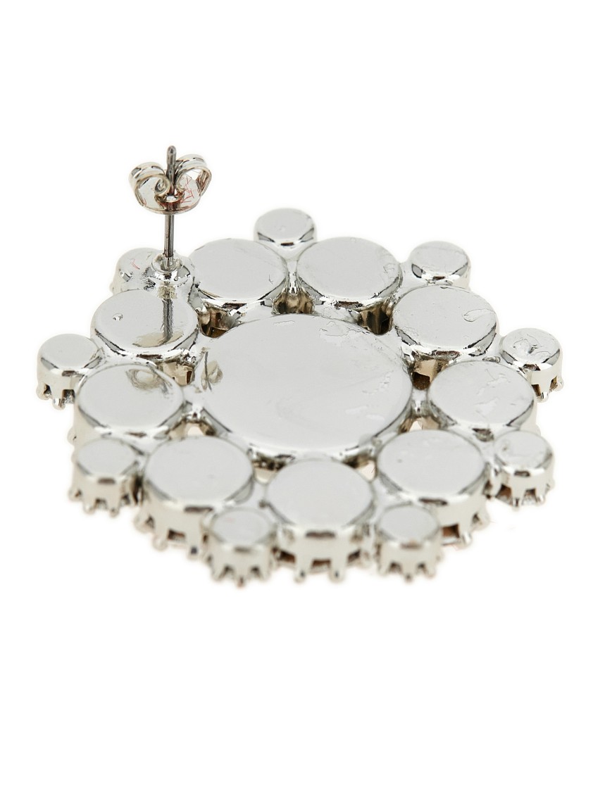 Magda Butrym Crystal Drop Floral Pearl Stud Earrings