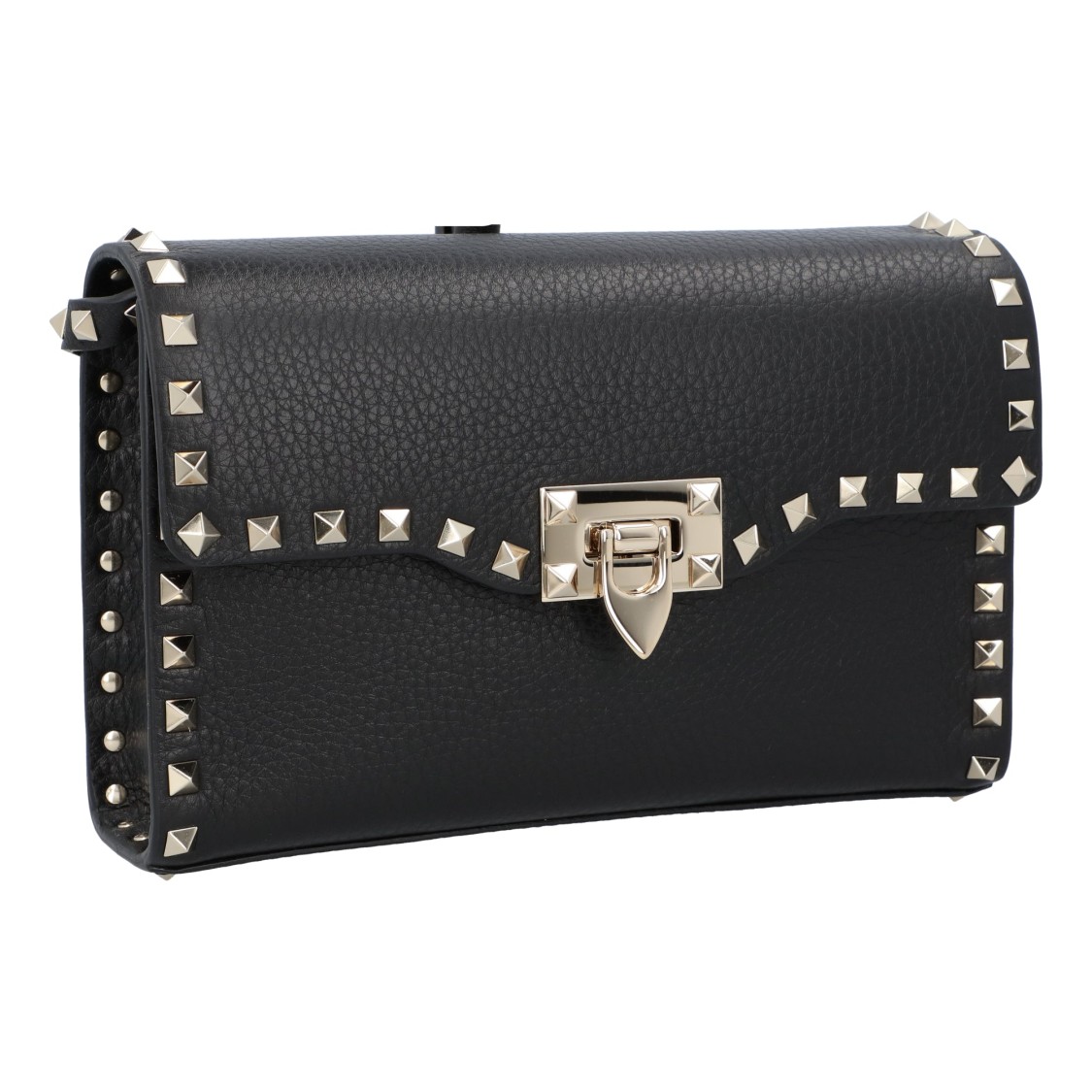 Valentino Rockstud Small Shoulder Bag In Black