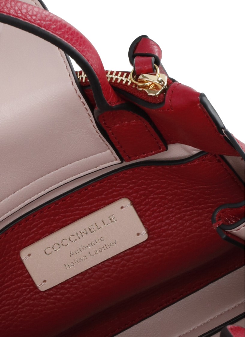 Shop Coccinelle Bordeaux Arlettis Bag In Burgundy