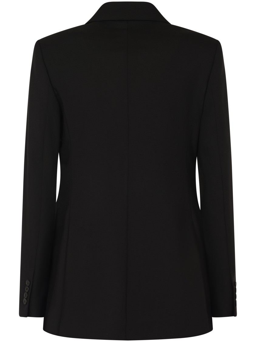 Max Mara Tailored Black Jacket With Double-breasted Design In Black