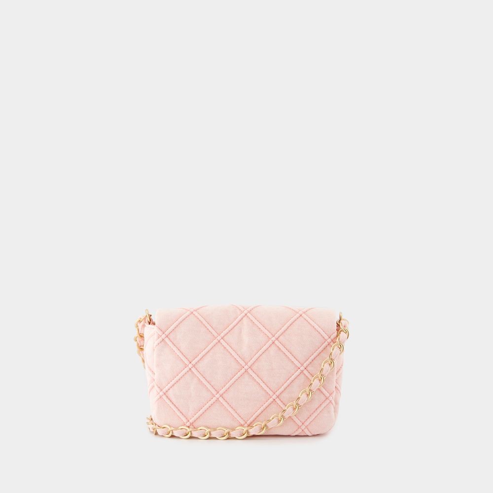 Shop Vanessa Bruno Moon Moyen Crossbody - Cotton - Pink