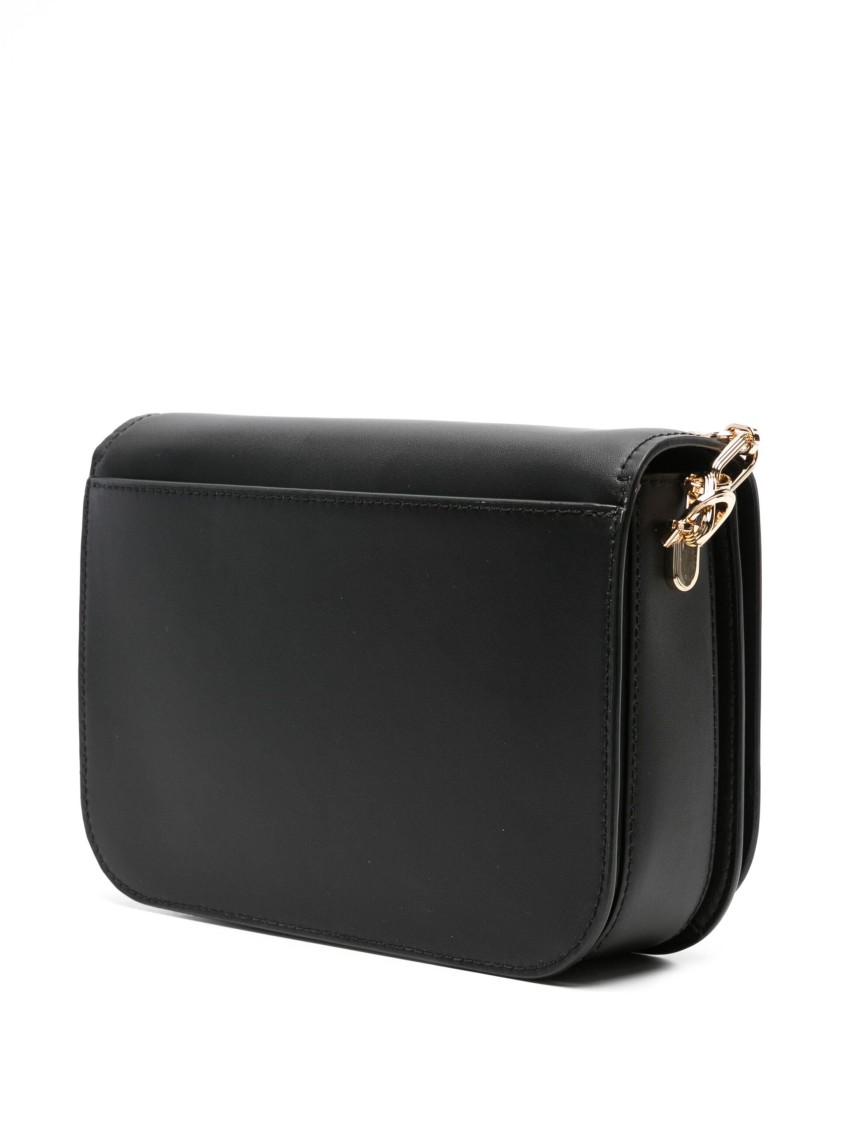 Michael Kors Medium Chain Messenger In Black