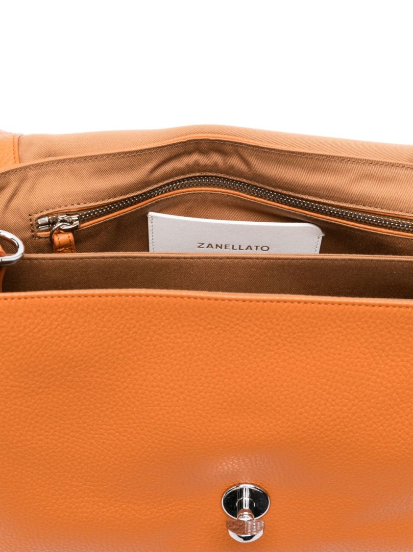 Zanellato Orange Postina Daily Small Satchel In Orange
