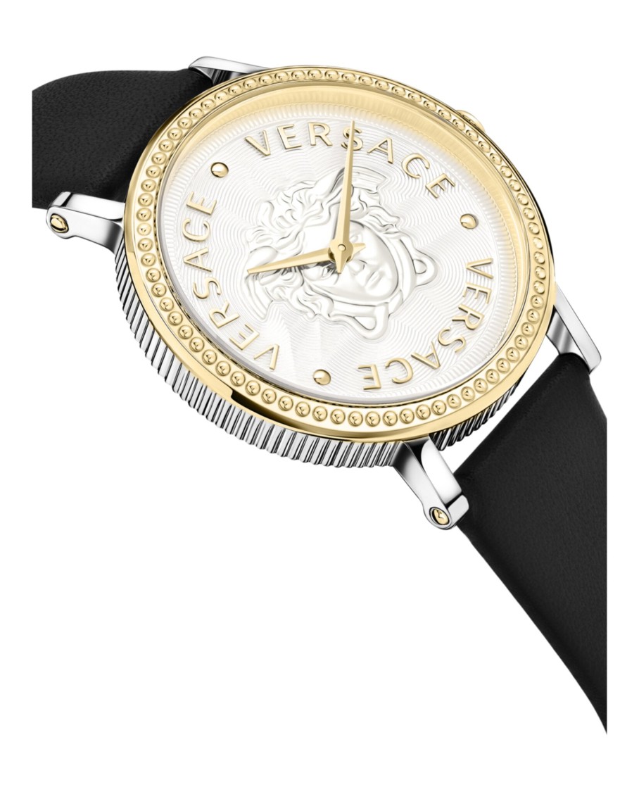 Versace 37mm Tte Slv Dial Slv Strap