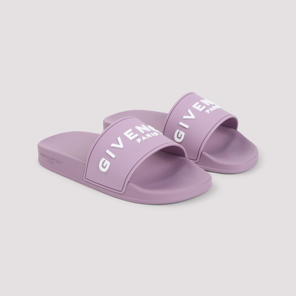 Shop Givenchy Polished Sandals With Wide Strap In Purple
