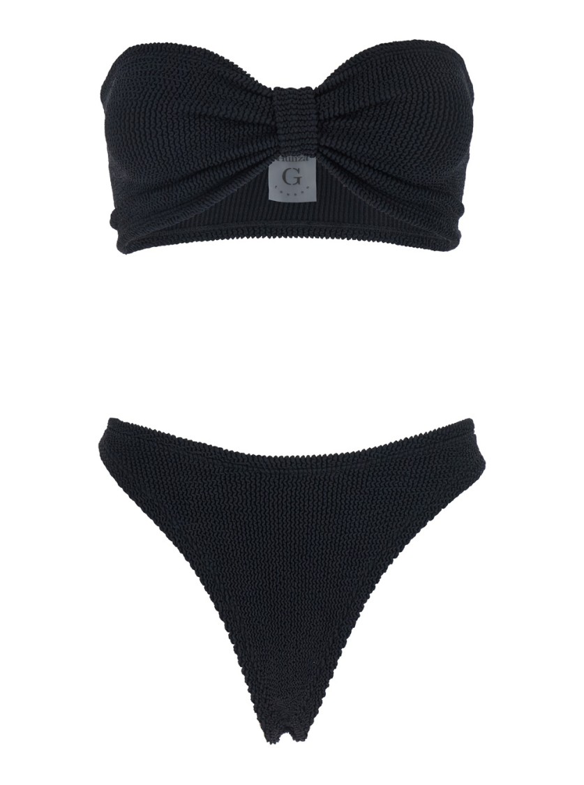 Hunza G Tina' Black Sleeveless Bikini
