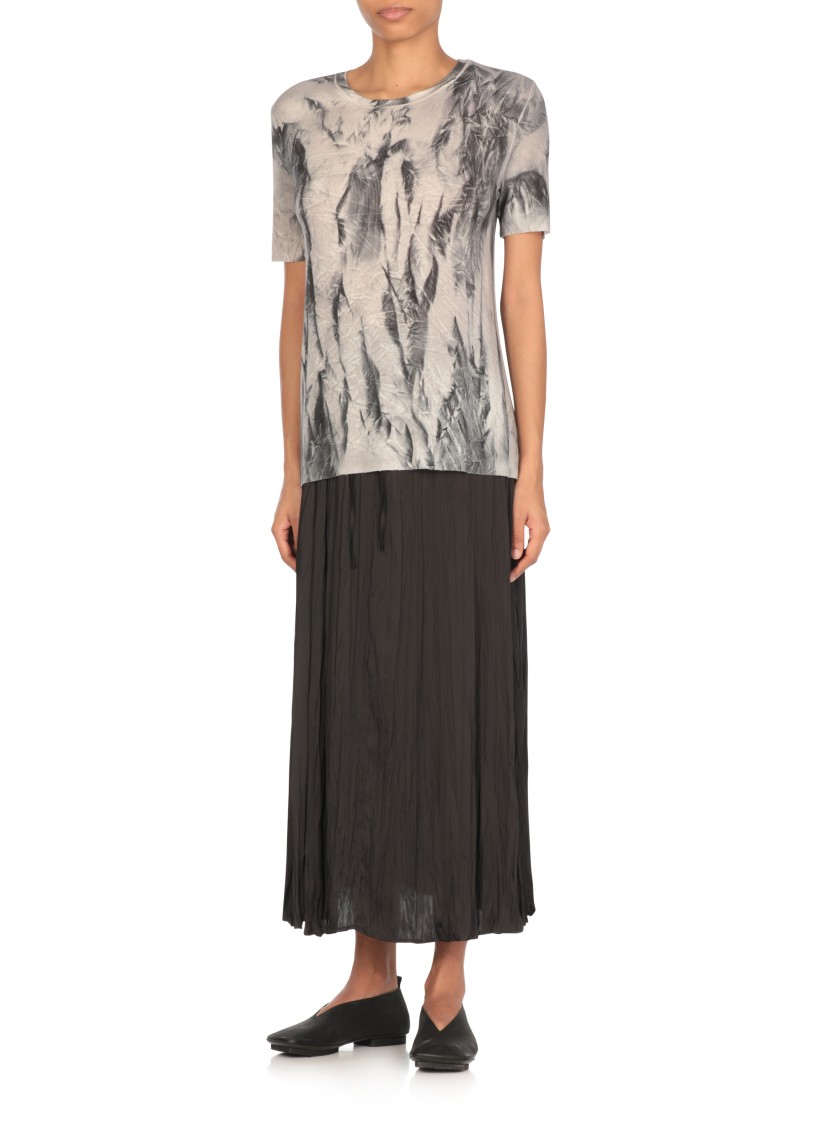 Shop Avant Toi Grey Silk Blend T-shirt