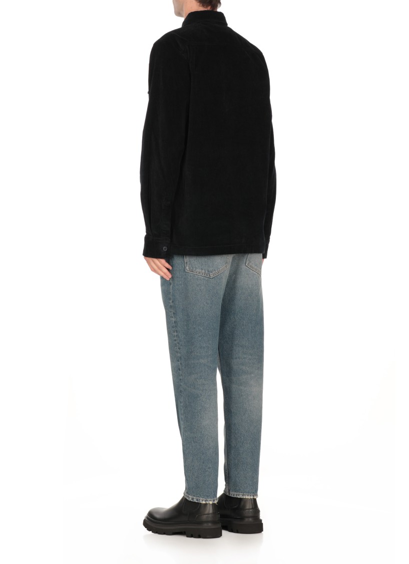 Barbour Regular Cord Overshirt In Black