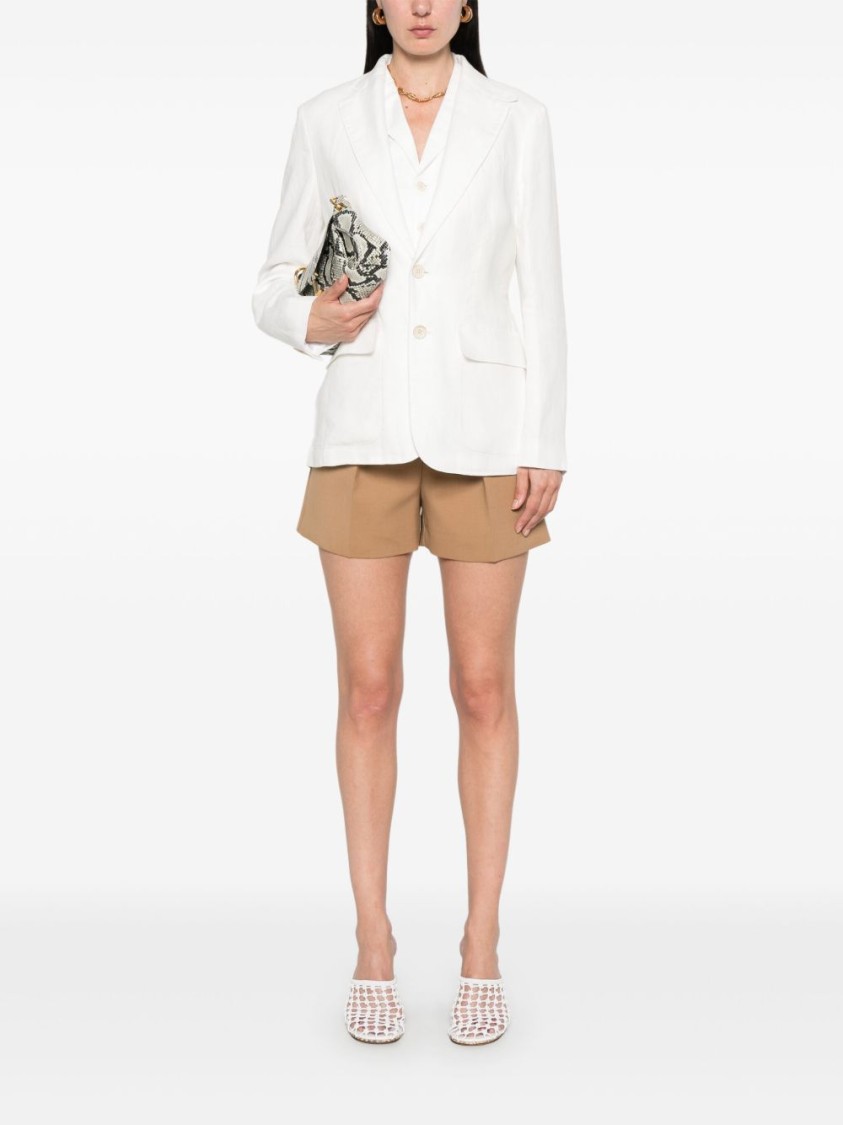Polo Ralph Lauren Tailored White Linen Blazer With Classic Detailing In White
