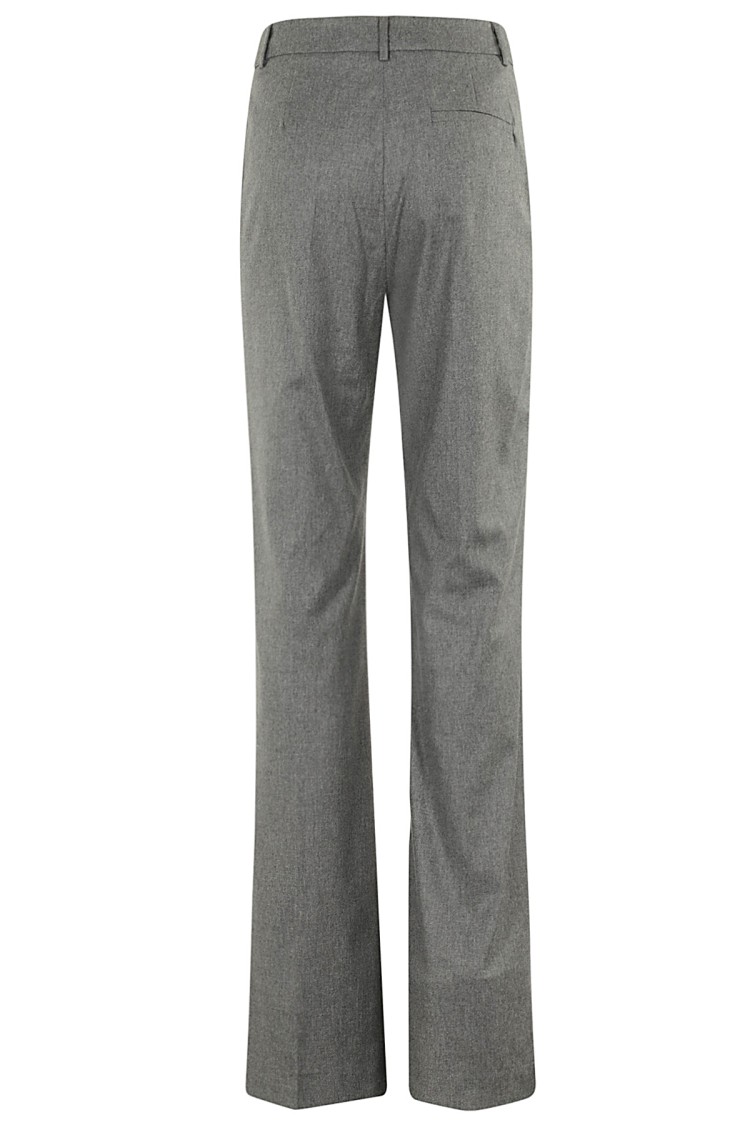 The Andamane High-waisted Gray Trousers In Grey