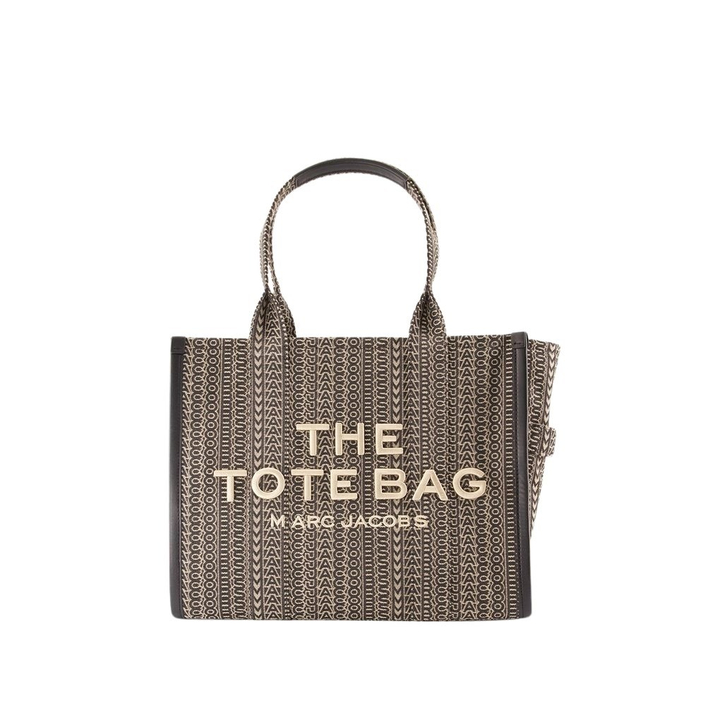 Shop Marc Jacobs The Large Tote - Cotton - Beige In Grey