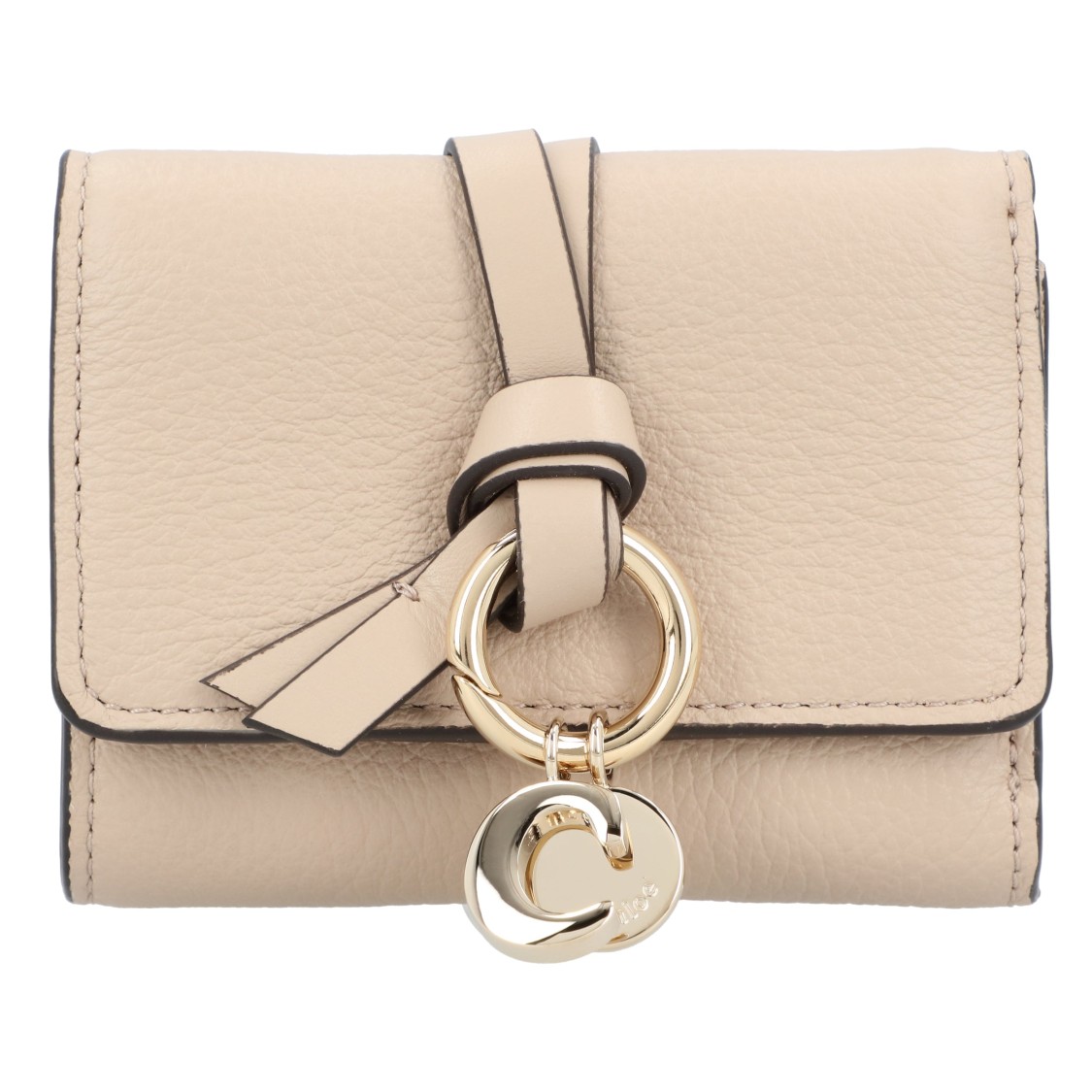 Chloé Alphabet Mini Trifold Wallet In Neutral
