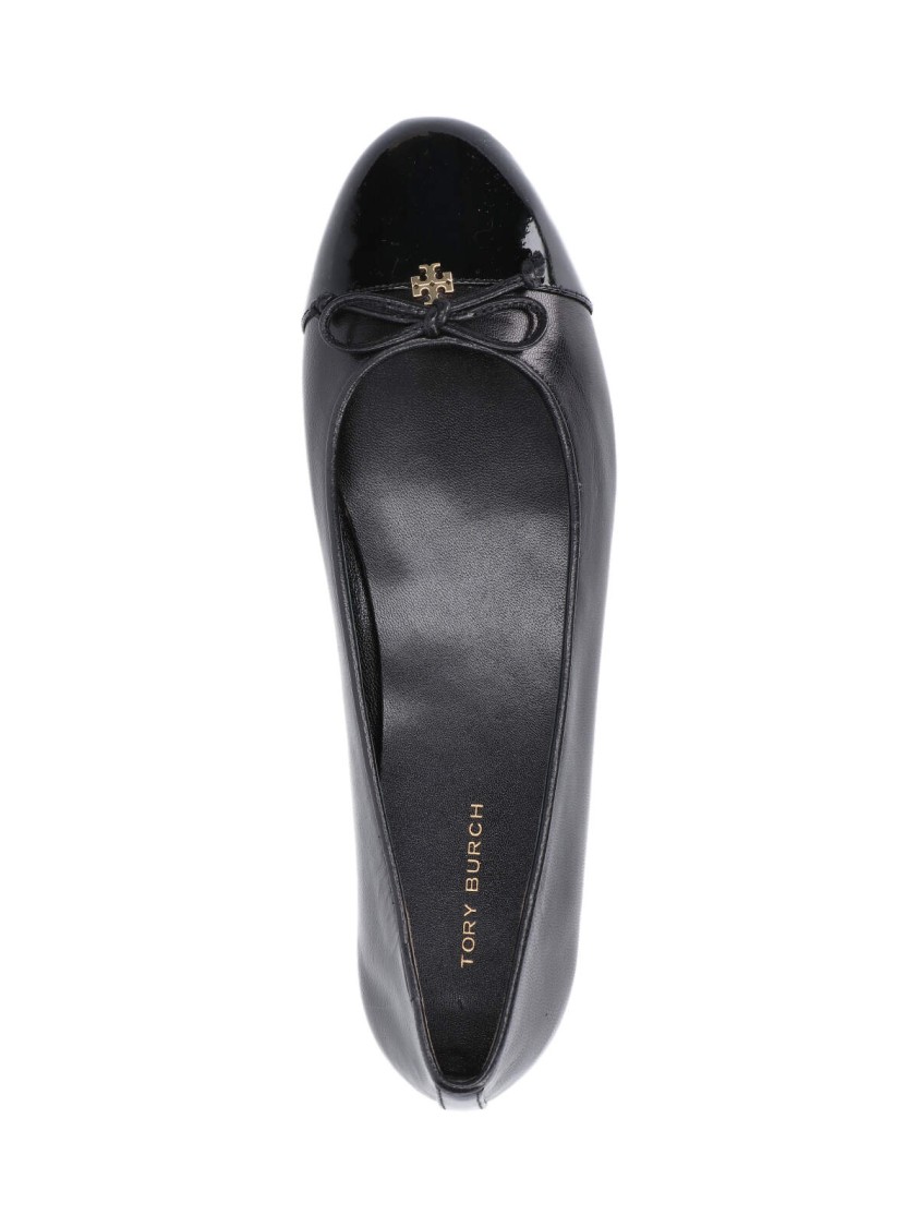 Shop Tory Burch Logo' Ballerinas – Black